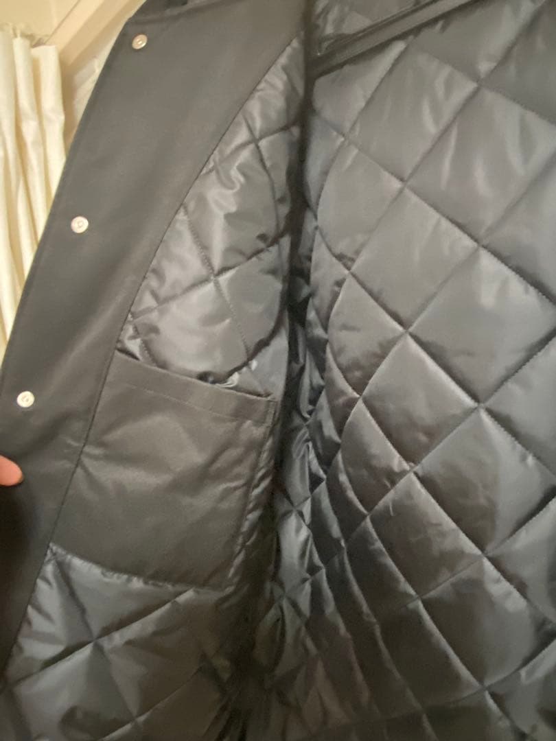 ミリオ　ラコステ　コート　ダウン　新古品　フード　ブラック　XL