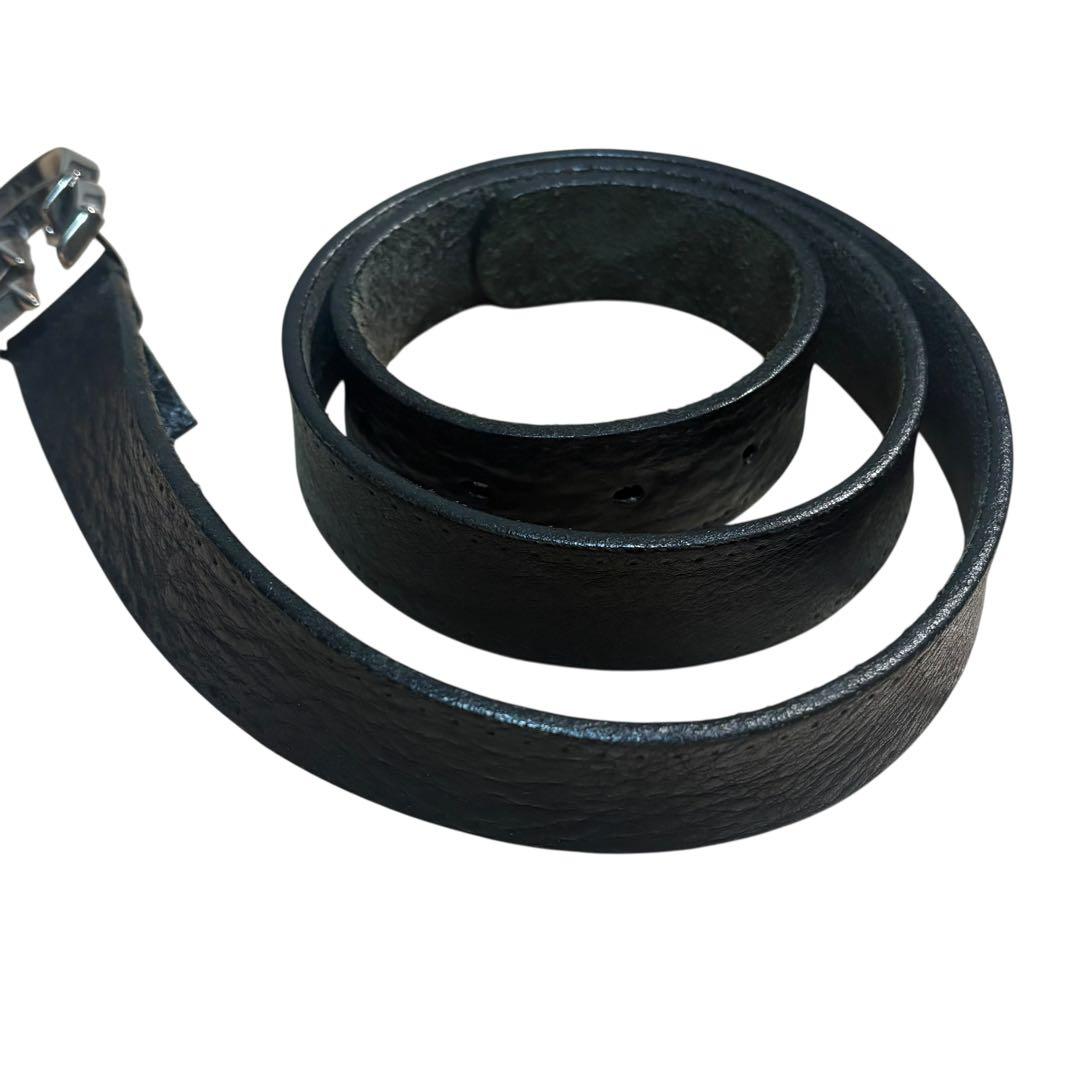 廃盤品　GUCCI グッチ　ブラックレザーベルト GG マーモント　本革　Y2K