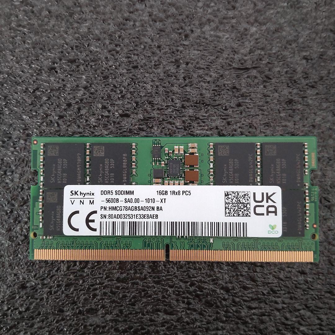 SK hynix DDR5 SODIMM 16GB PC5 1枚