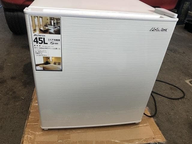 埼玉2021年製 アビテラックス 45L 1ドア冷蔵庫 AR-45KS 右開き