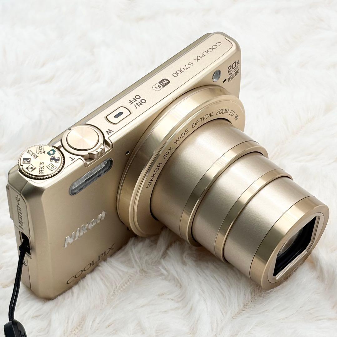 美品・動作良好✨ Nikon COOLPIX S7000 ゴールド Wi-Fi