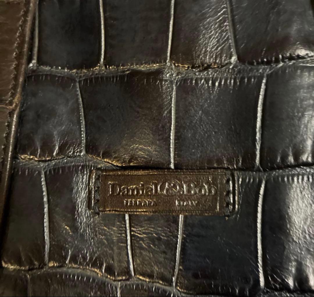 ダニエルアンドボブ 2way クロドーロ クロコ型押 トート A4可