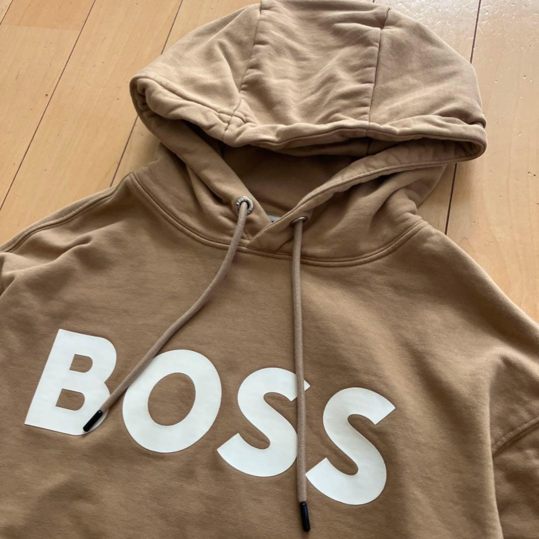 HUGO BOSS ヒューゴボス　パーカー　プルオーバー　ベージュ　XSサイズ
