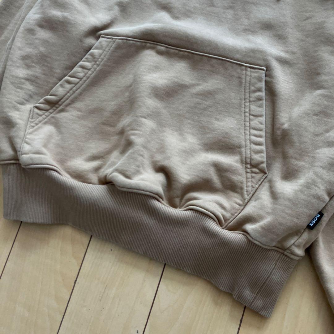 HUGO BOSS ヒューゴボス　パーカー　プルオーバー　ベージュ　XSサイズ