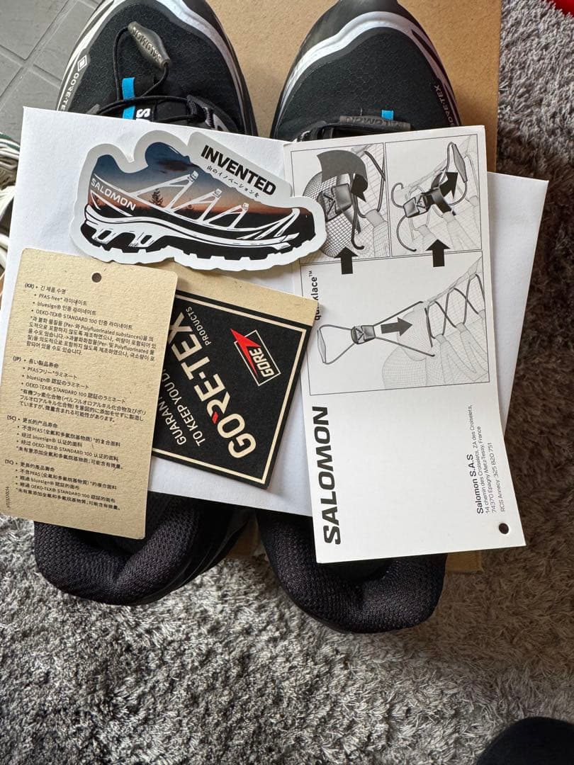 SALOMON GORE-TEX ブラック トレイルスニーカー