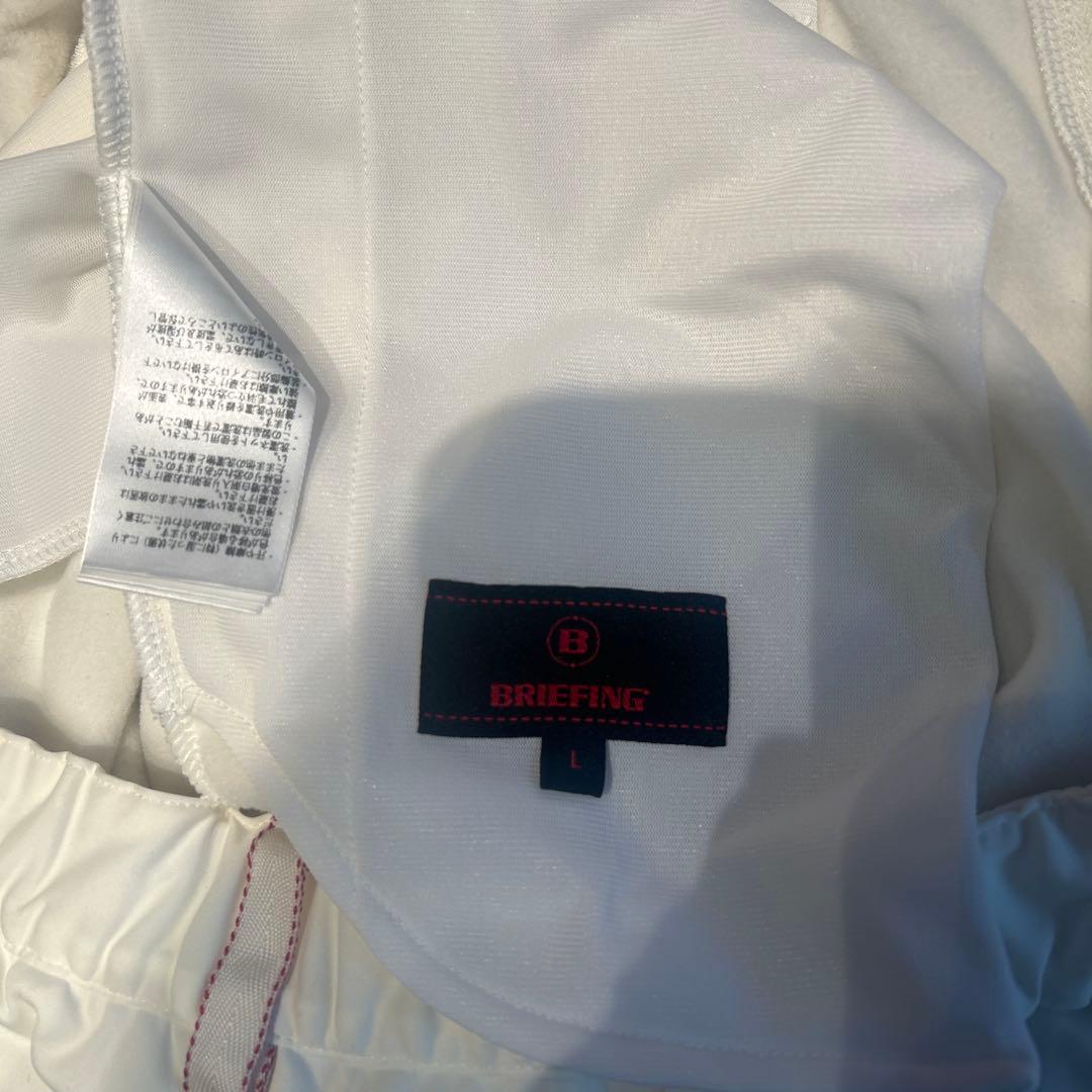 【新品タグ付】ブリーフィング　パンツ　BRIEFINGポーラテック ホワイト　L