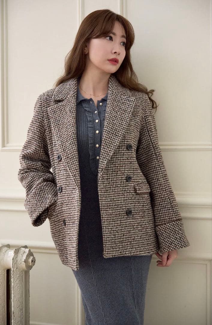 【今期新作】Hemingway Check Tweed Jacket