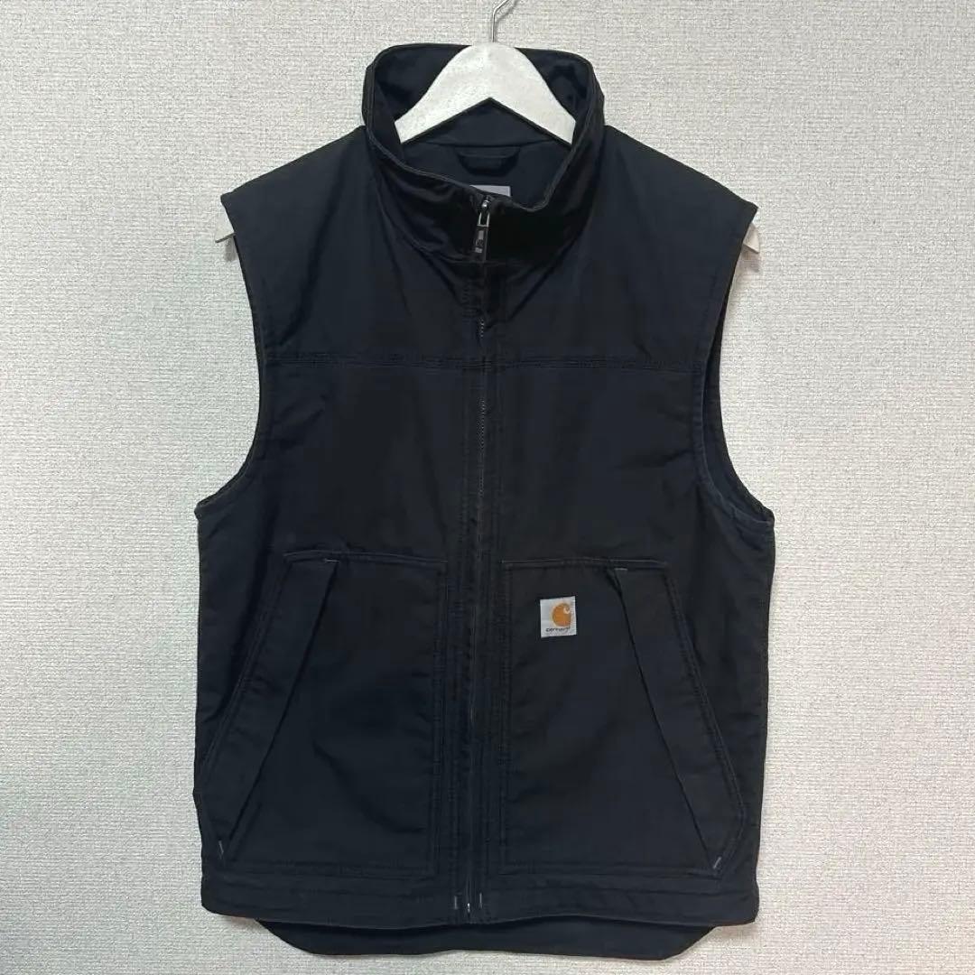 Carhartt ブラック ダック ベスト 中綿 クイックダック　メンズS