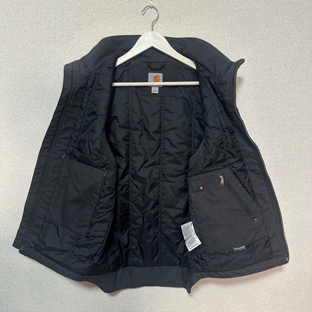 Carhartt ブラック ダック ベスト 中綿 クイックダック　メンズS