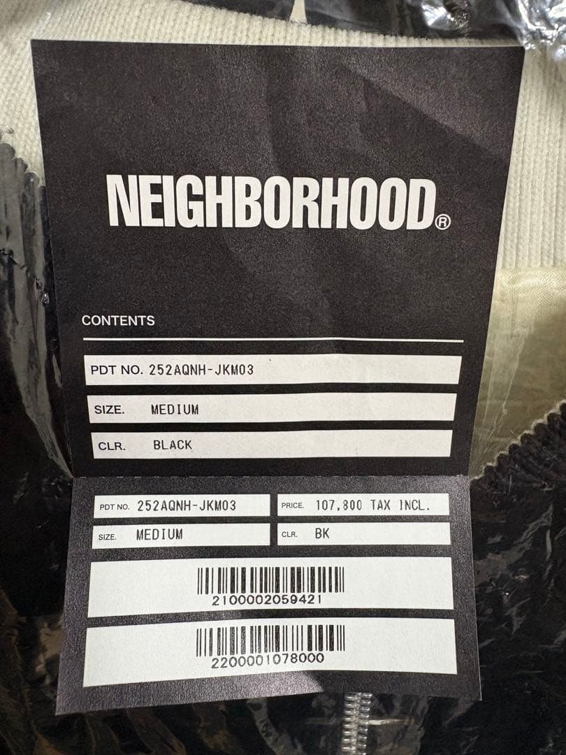 新品 M 未使用 NEIGHBORHOOD SOUVENIR JACKET 黒