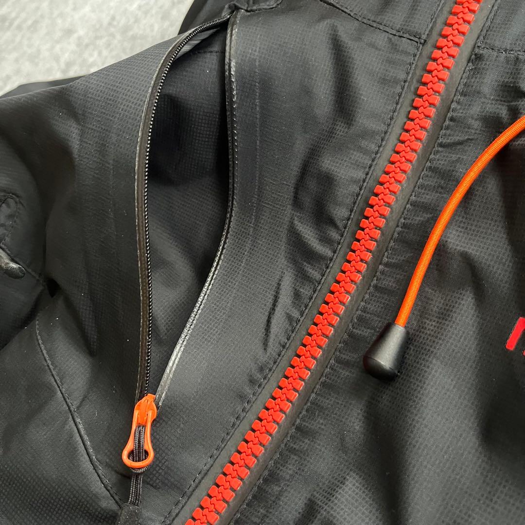 テック系 ドローコード 切替 黒黄 短丈 shelljacket y2k 極美品