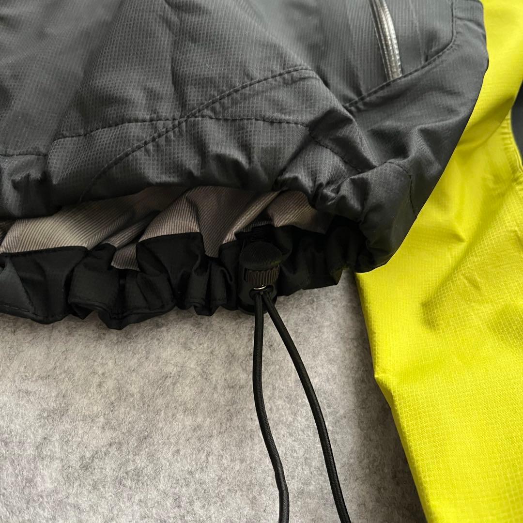 テック系 ドローコード 切替 黒黄 短丈 shelljacket y2k 極美品