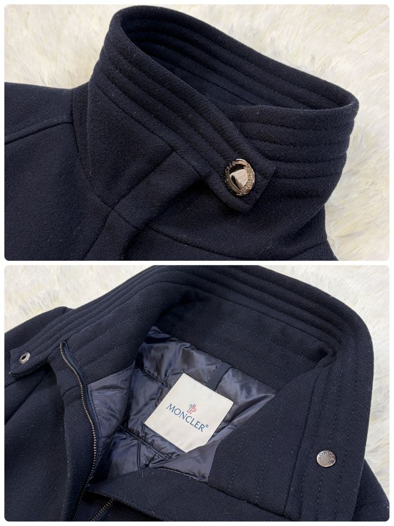 【鑑定済美品】MONCLER ETOFFE ダウンコート イタリア製 ネイビー1