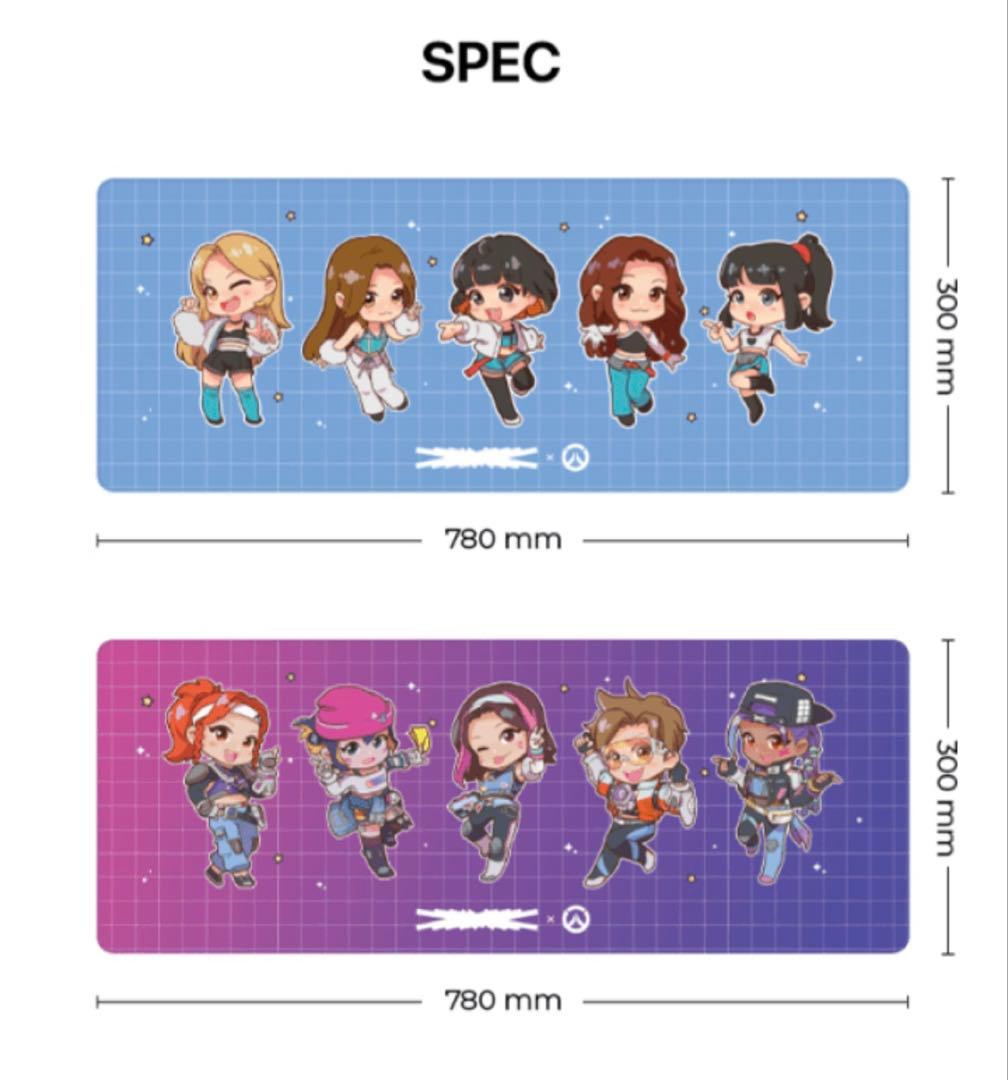 LE SSERAFIM x OVER WATCH コラボマウスパッド