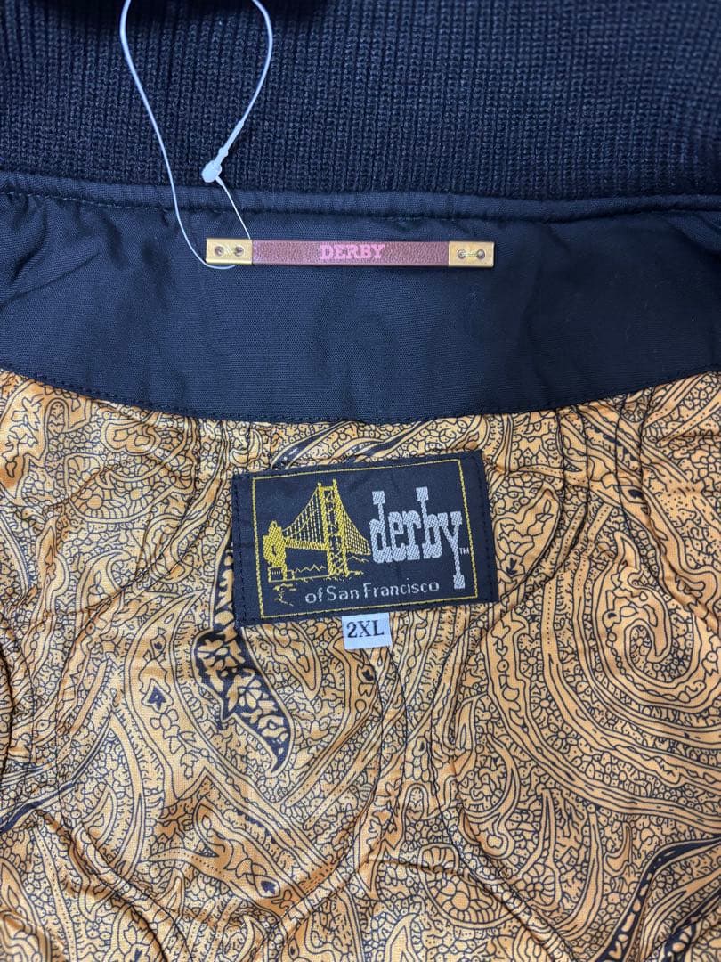 黒金 2XL ダービーオブサンフランシスコ ダービージャケット