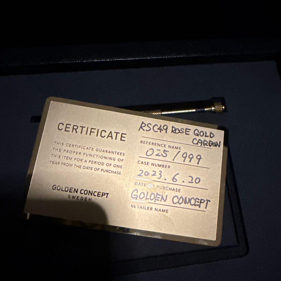 アクセサリー GOLDEN CONCEPT RSC49 ROSE GOLD CARBON