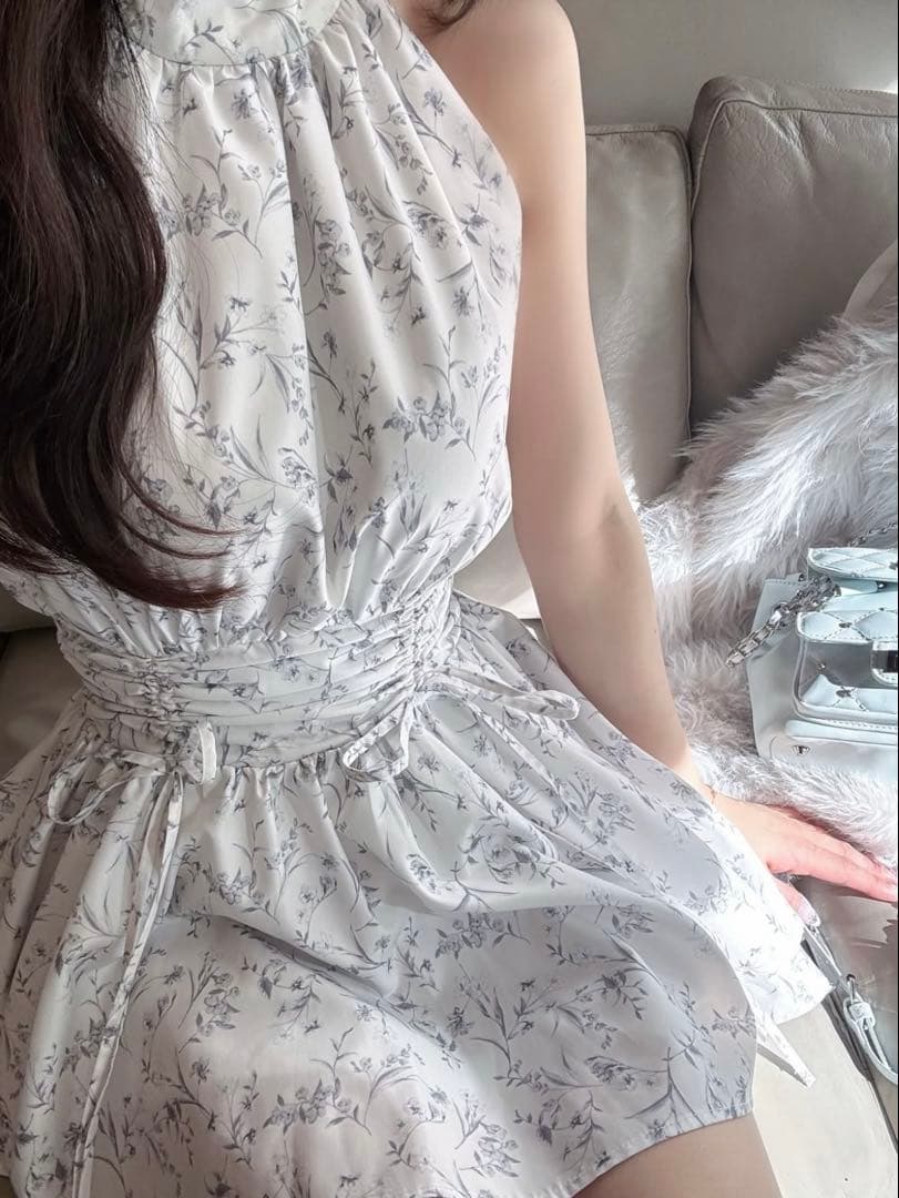 Darich♡アメスリギャザーフレアミニワンピース　(GRY・Free)