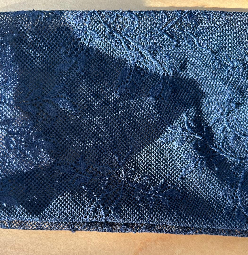 Chacott 6部袖レオタード ネイビーM