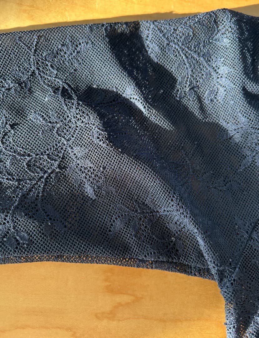 Chacott 6部袖レオタード ネイビーM