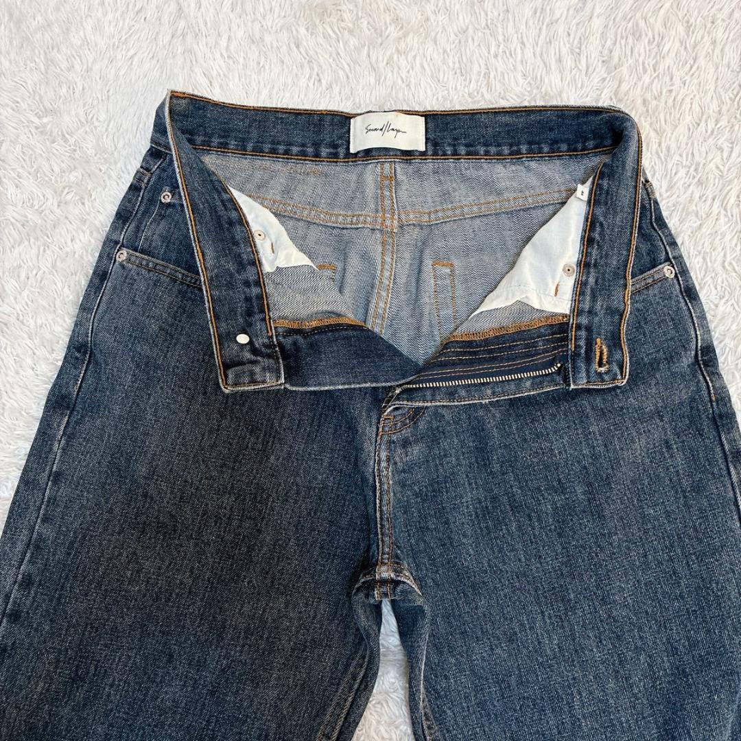 【良品】セカンドレイヤー　デニムパンツ　インディゴブルー　サイズ44