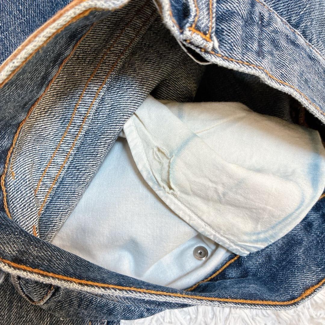 【良品】セカンドレイヤー　デニムパンツ　インディゴブルー　サイズ44