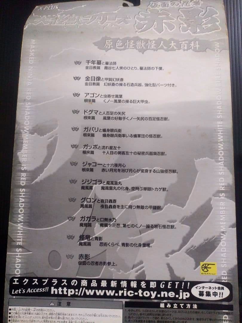 仮面の忍者赤影　金目像