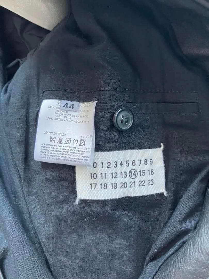 マルジェラ　ハの字ライダース　09ss ここのえ期　サイズ44