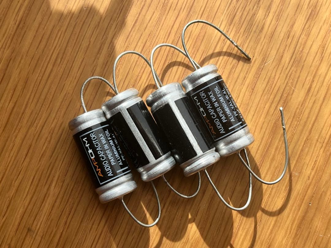 英国製Ampohm オーディオ　オイルコンデンサー　0.01uf 630v 4個