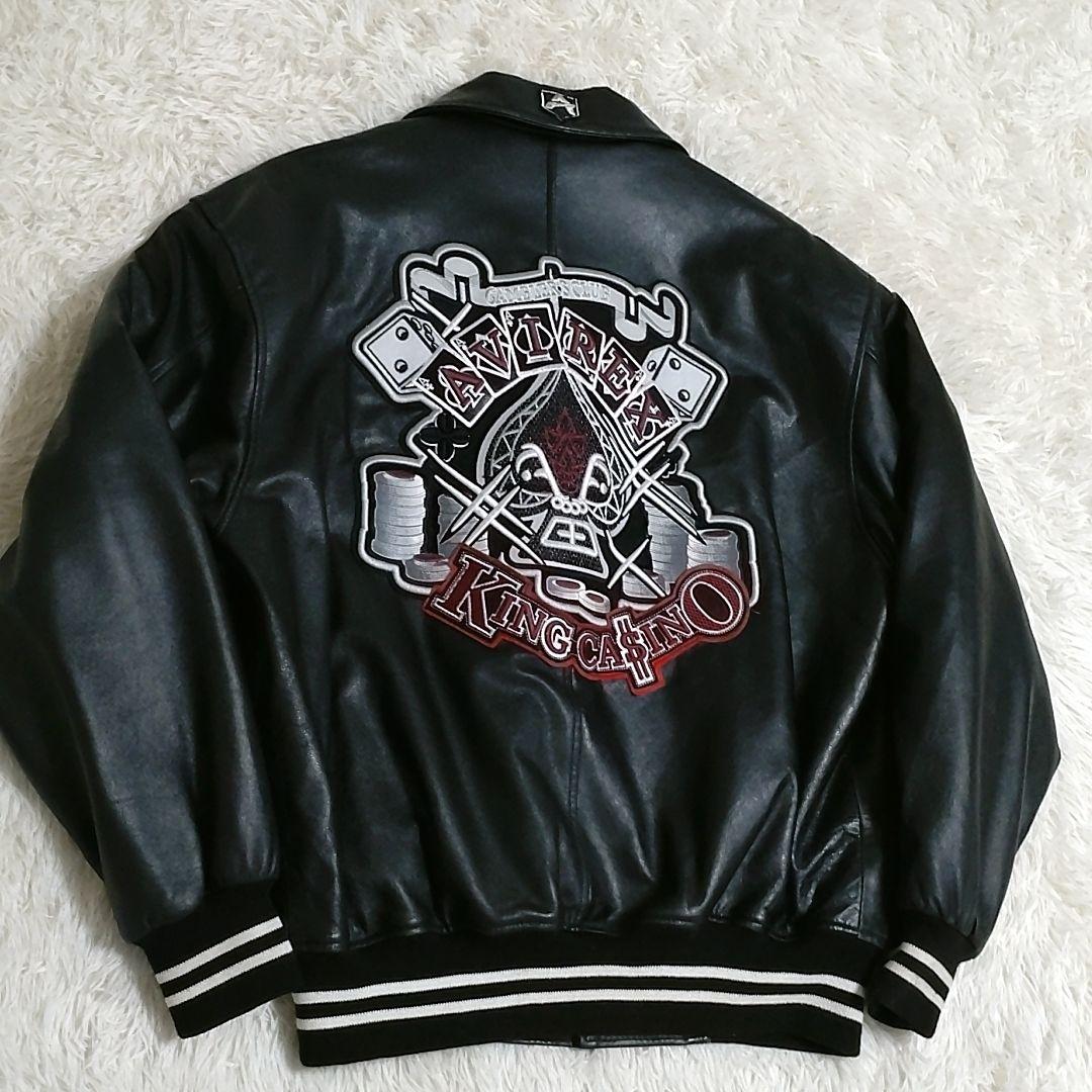 【希少】90s　AVIREX KING CASINO レザージャケット