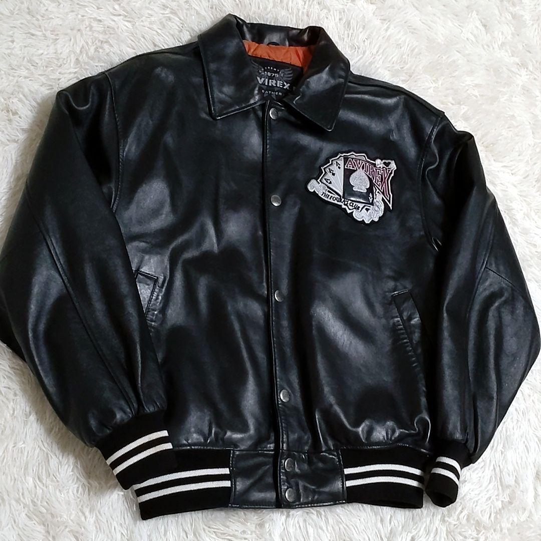 【希少】90s　AVIREX KING CASINO レザージャケット