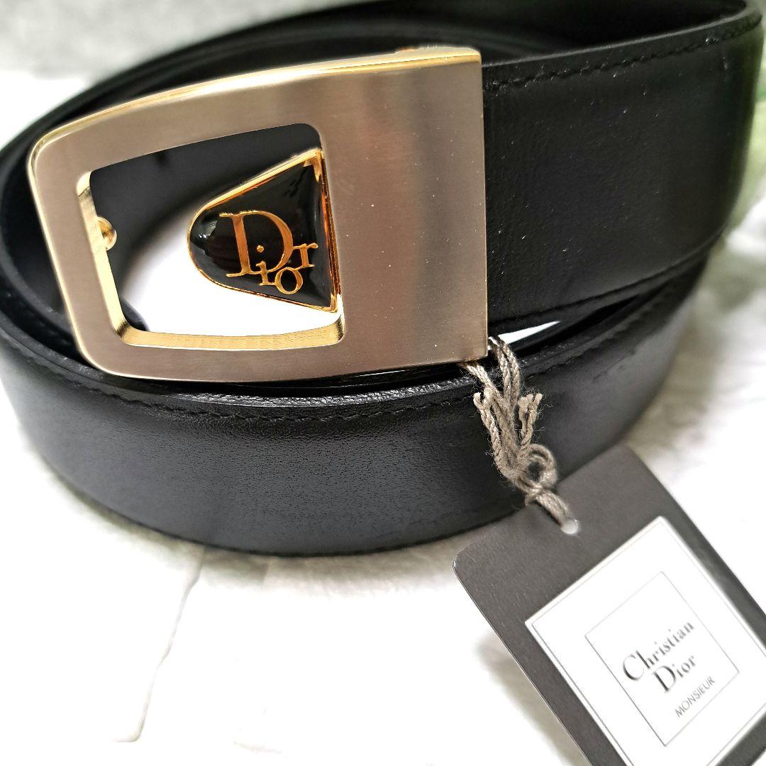 ✨️新品✨️タグ付きChristian Diorクリスチャンディオールベルト黒