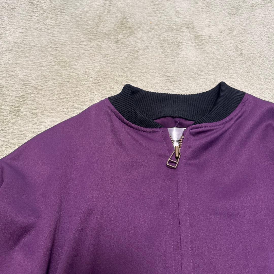 0658 neon light blouson パープル ブルゾン