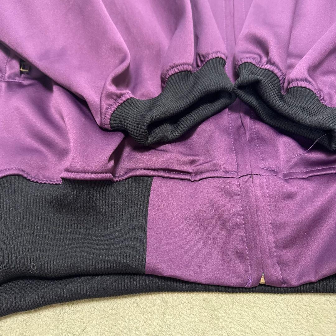 0658 neon light blouson パープル ブルゾン