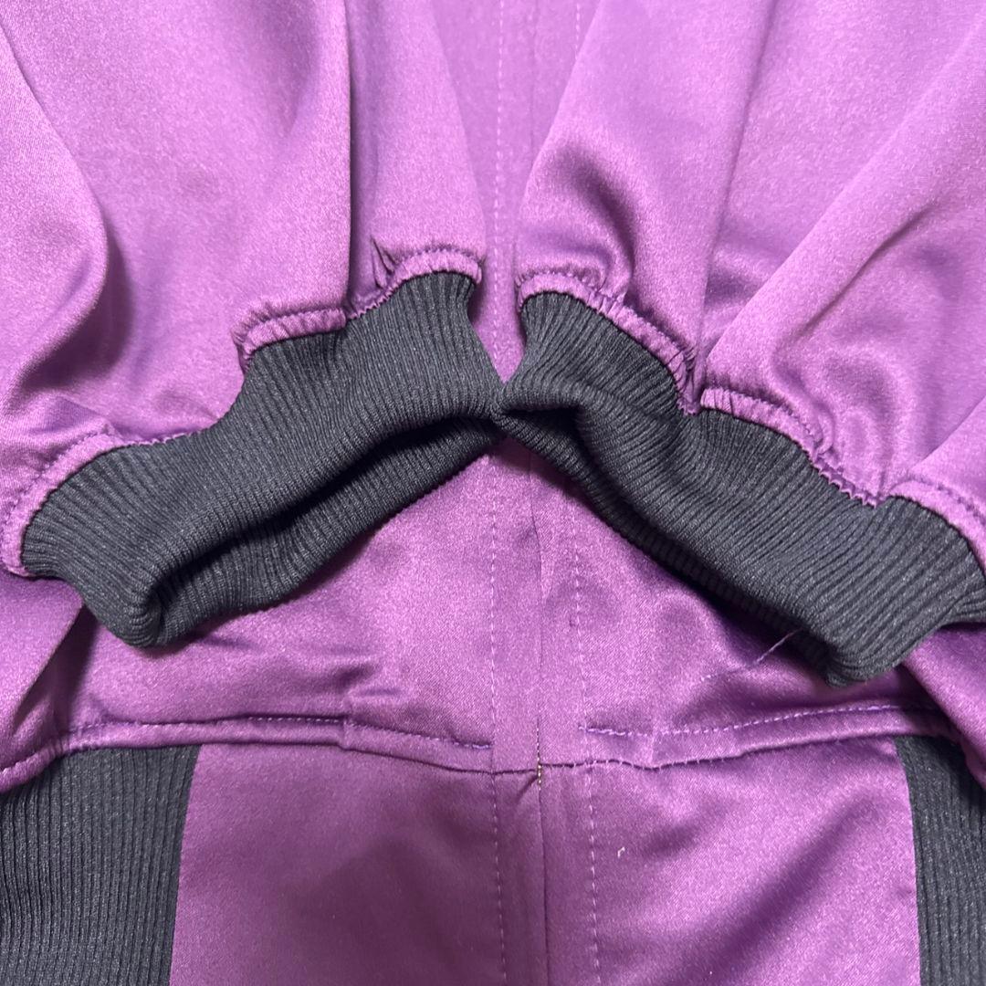 0658 neon light blouson パープル ブルゾン