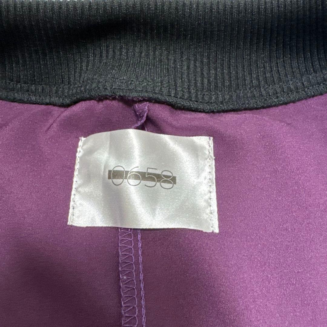 0658 neon light blouson パープル ブルゾン