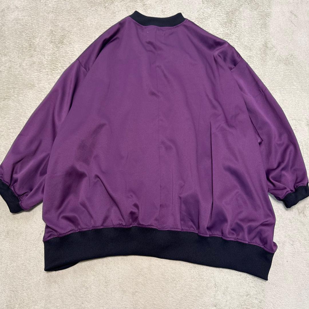 0658 neon light blouson パープル ブルゾン