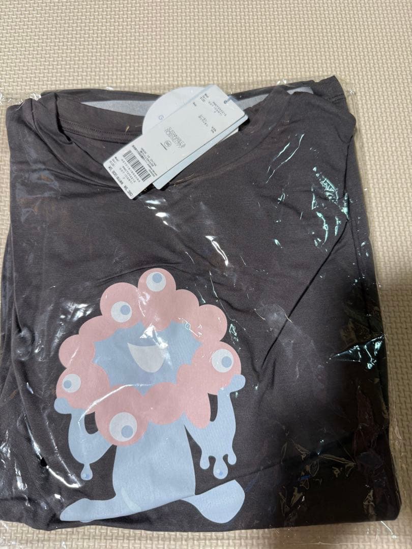 ミャクミャク　ジェラピケ　レディース　上下セット　チャコールグレー