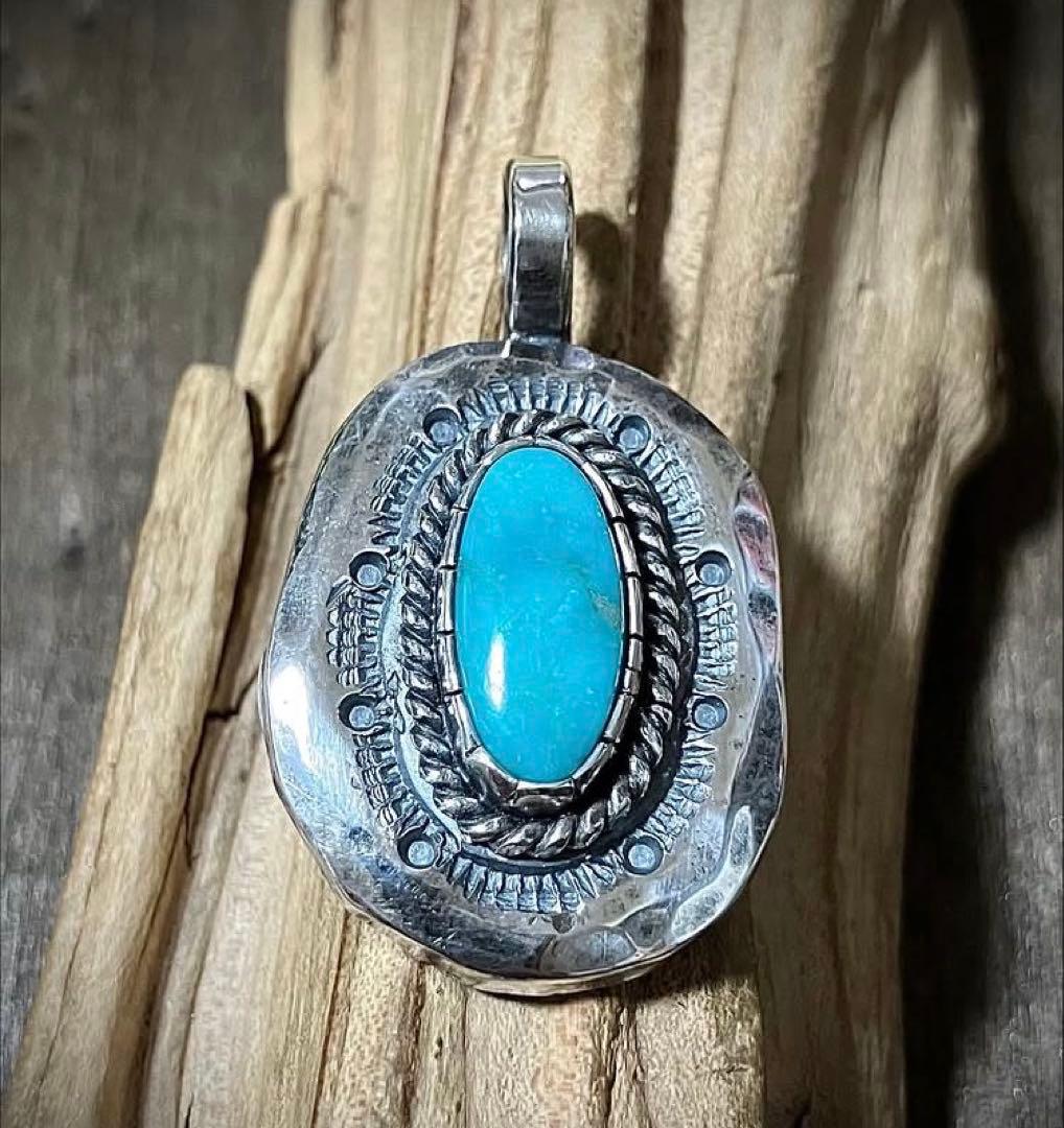 うゆ様　お問い合わせページ　ターコイズ×タタキ　ネックレス