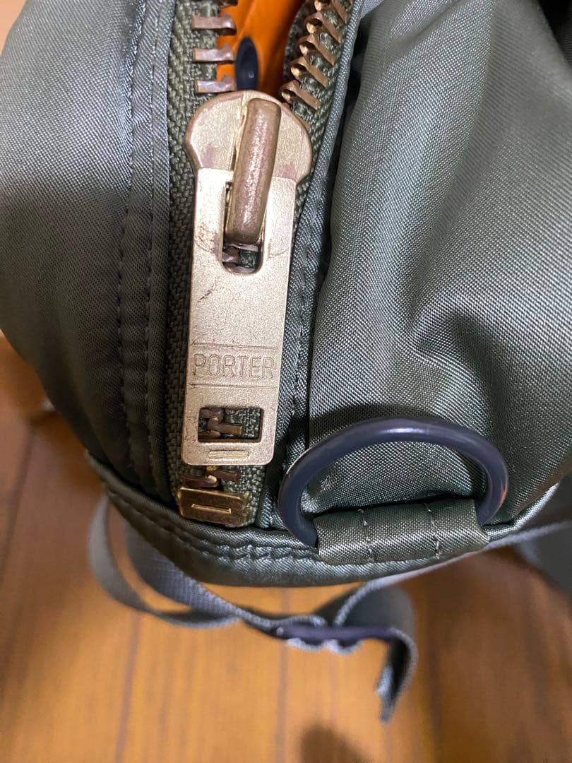 【中古・美品】PORTER タンカー ウエストバッグ セージグリーン