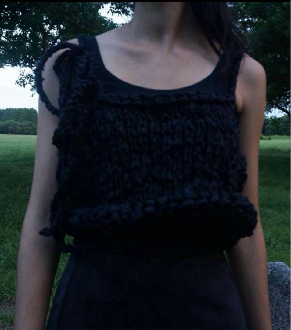 tope information tube top black チューブトップ