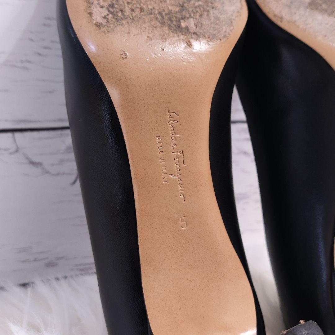 ✨️値下げOK✨️フェラガモ Ferragamo ヒール リボン