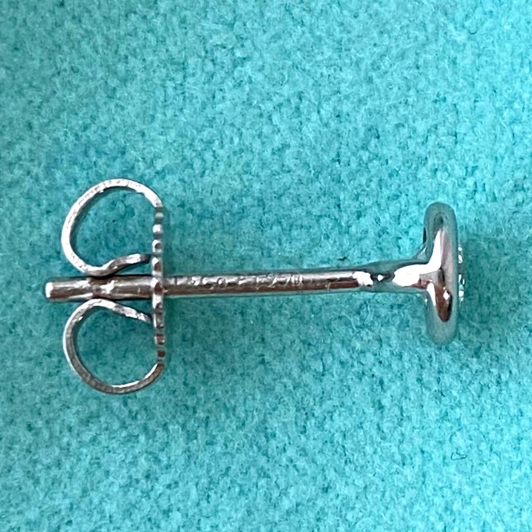 ティファニー Pt950 バイザヤードピアス 約4.8mm 片方のみ プラチナ