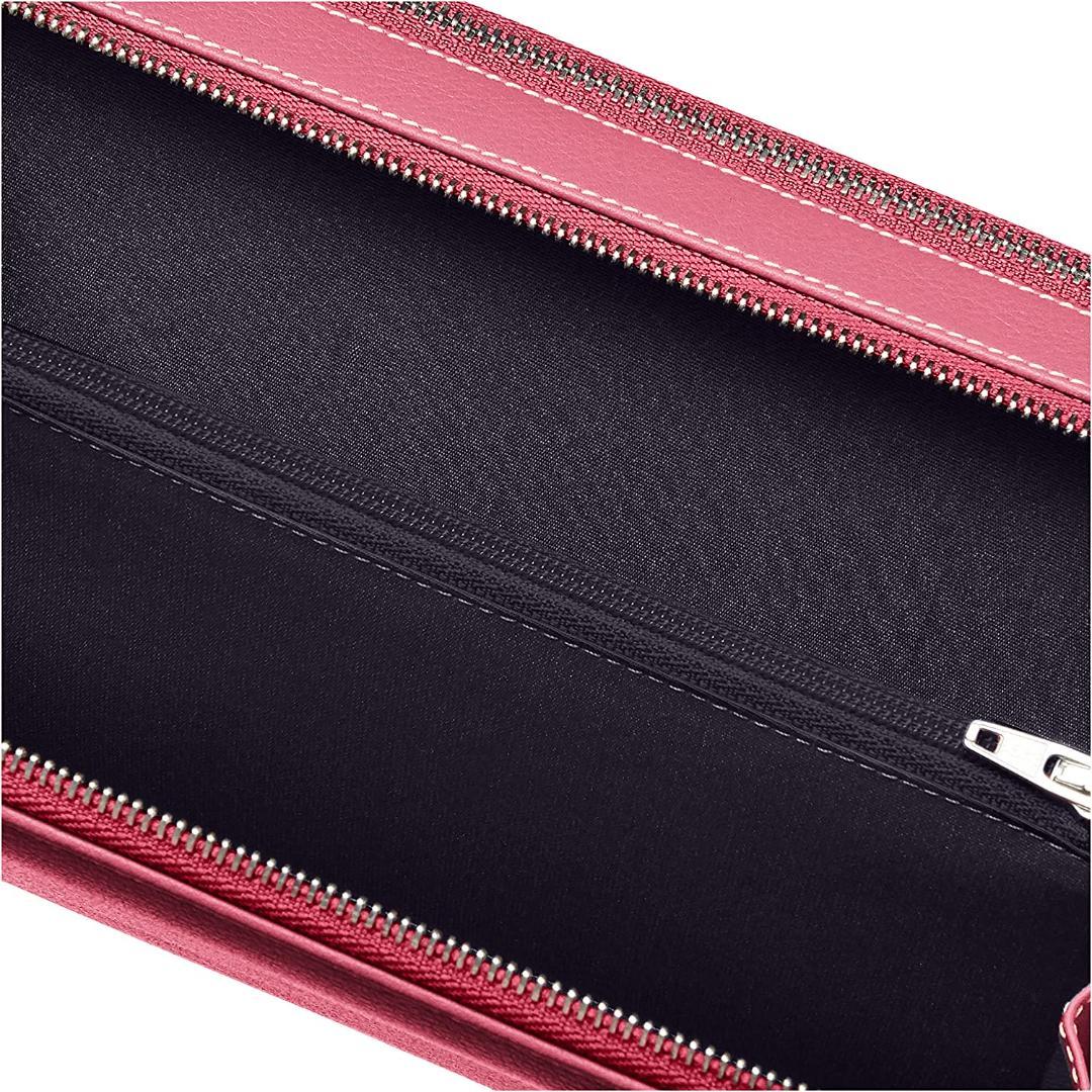 Kiefer neu 長財布 クラッチバッグ 本革 ショルダーウォレット ピンク