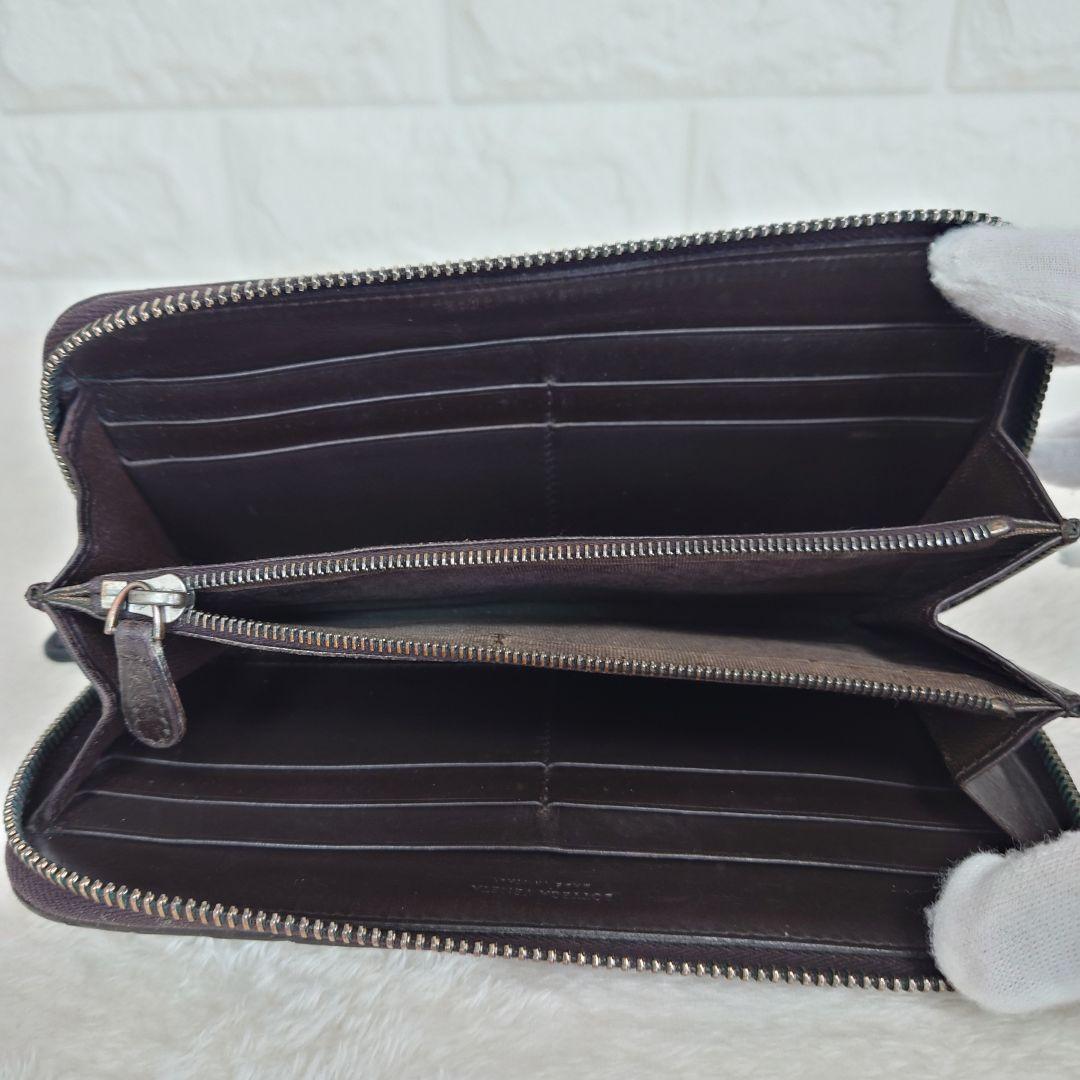 BOTTEGA VENETA イントレチャート 長財布 ラウンドジップ