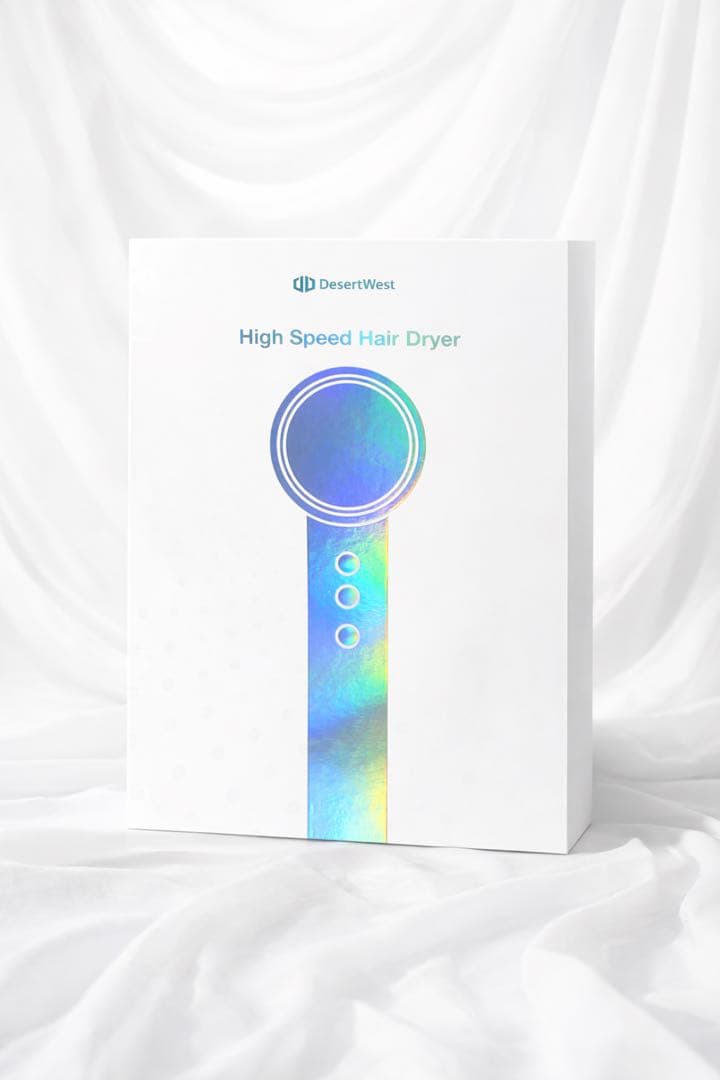 【新品未使用】サロン級 速乾ドライヤー マイナスイオン 軽量DesertWest