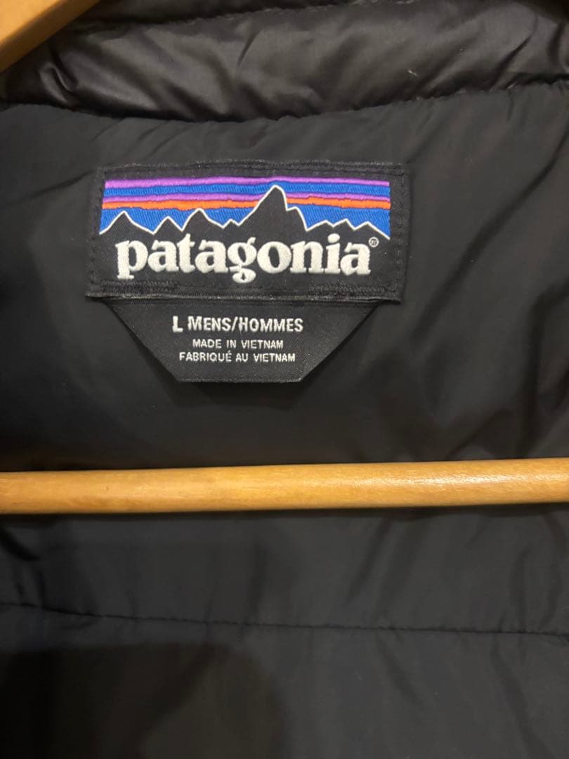 patagonia ブラック ダウンコート L STY28388