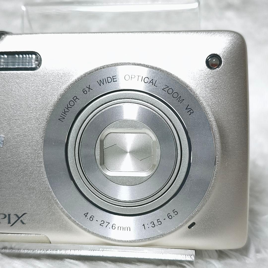 極美品✨NIKON COOLPIX S4400 シルバー コンデジ デジカメ