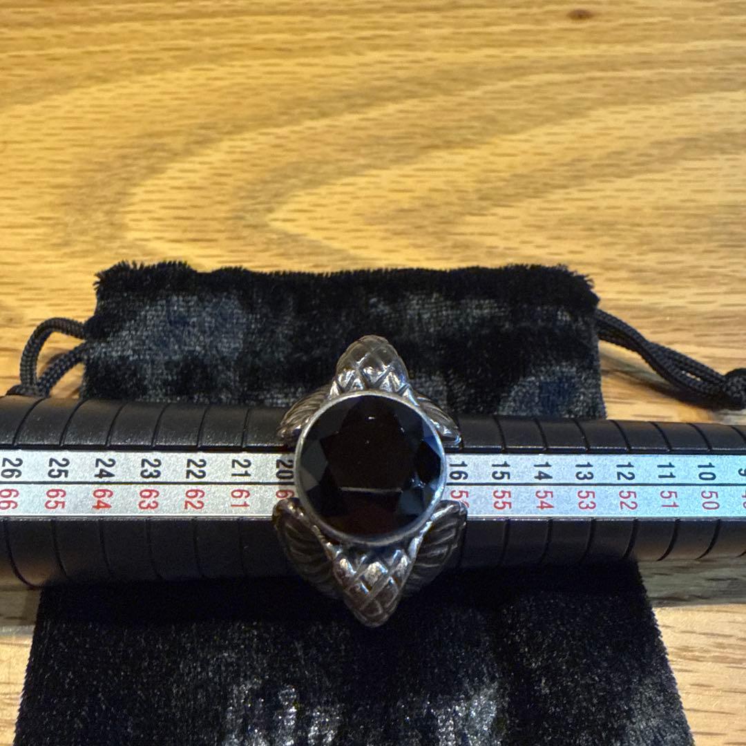 ビザール　コブラデザイン シルバーリング オニキス