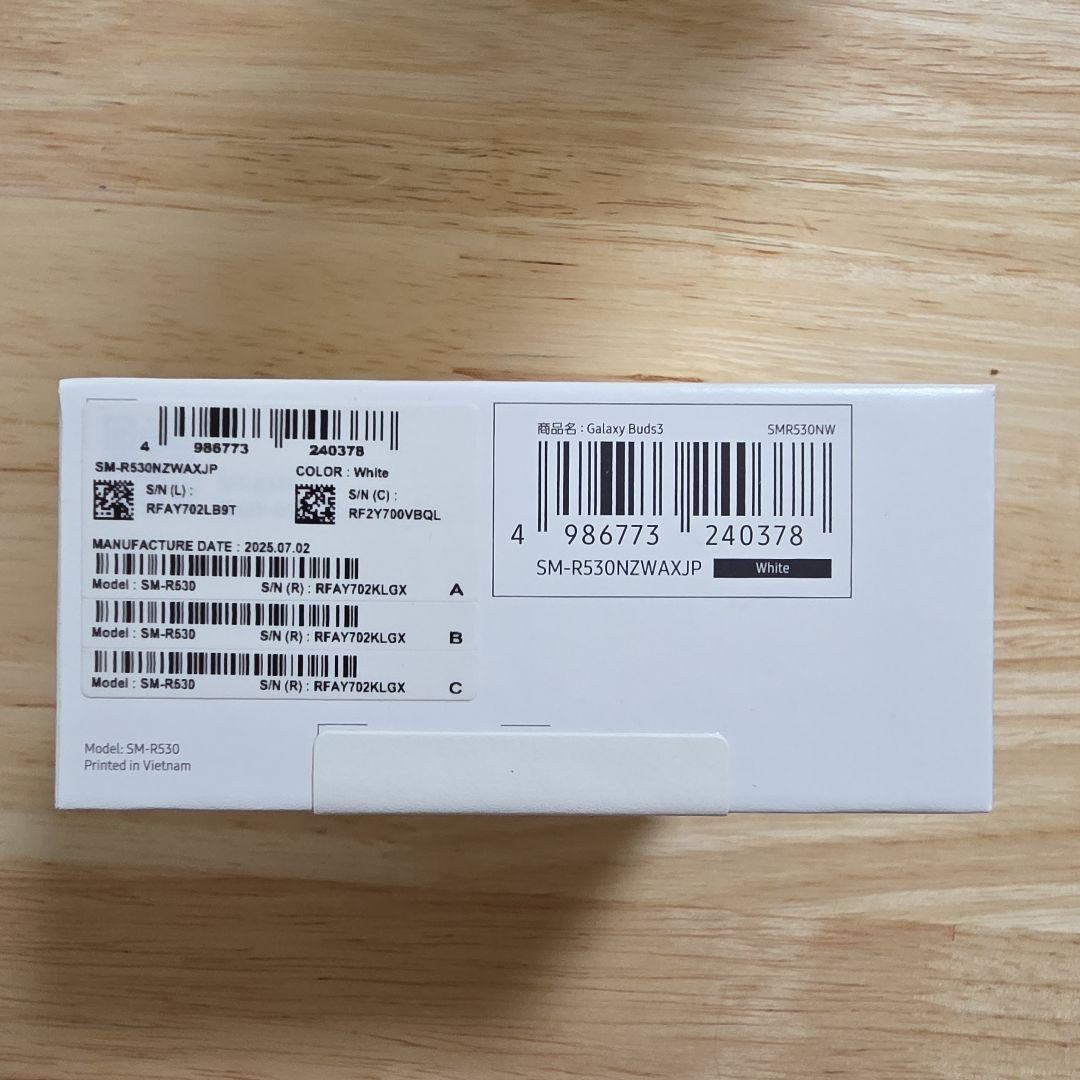 【Samsung】Galaxy buds3