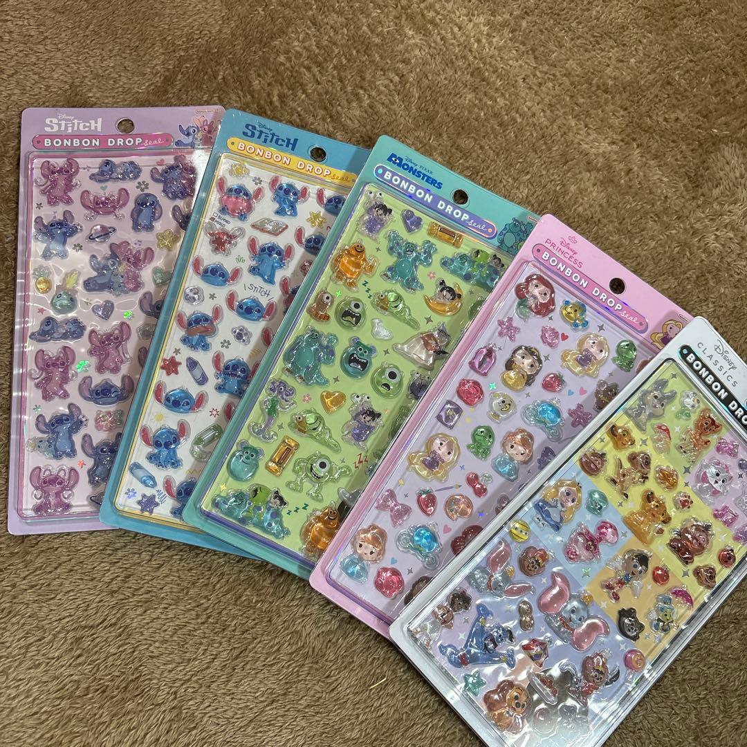 ボンボンドロップシール　ディズニー　第二弾　クラシック　プリンセス